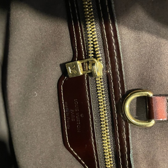 Luis Vuitton Wilshire Handbag Monogram Vernis MM Red - Picture 7 of 10